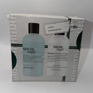 NEW Philosophy Snow Angel Bath and Body Duo Shower Gel 6oz and Body Lotion 6oz